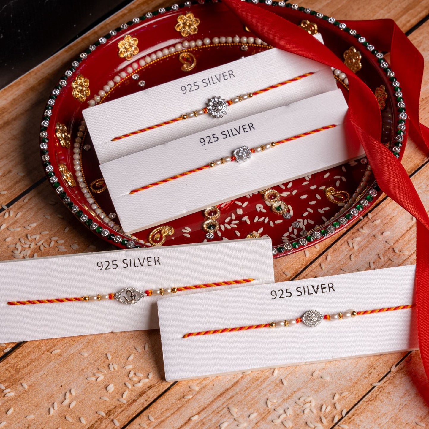 Unisex Pure Silver Rakhi