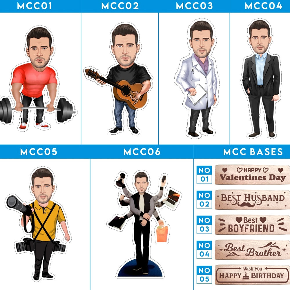 Single Caricature Table Top