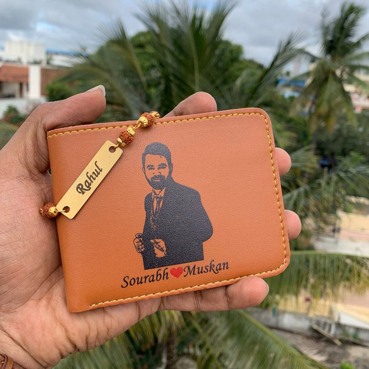 Sketch Wallet + Rudraksh Rakhi