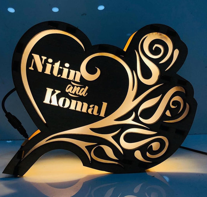 Couple Name Lamp