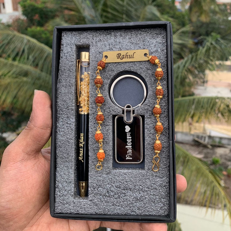 Rudrakshi Rakhi, Pen & Keychain