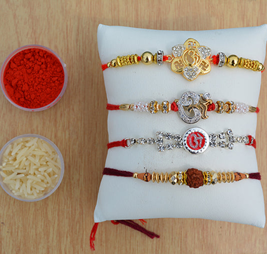 Set Of 4 Rakhi