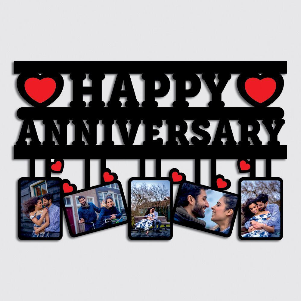 Personalized Happy Anniversary Wall Frame