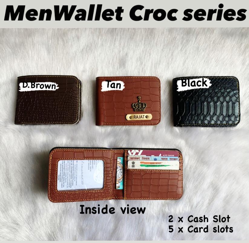 MENS WALLET CROC SERIES