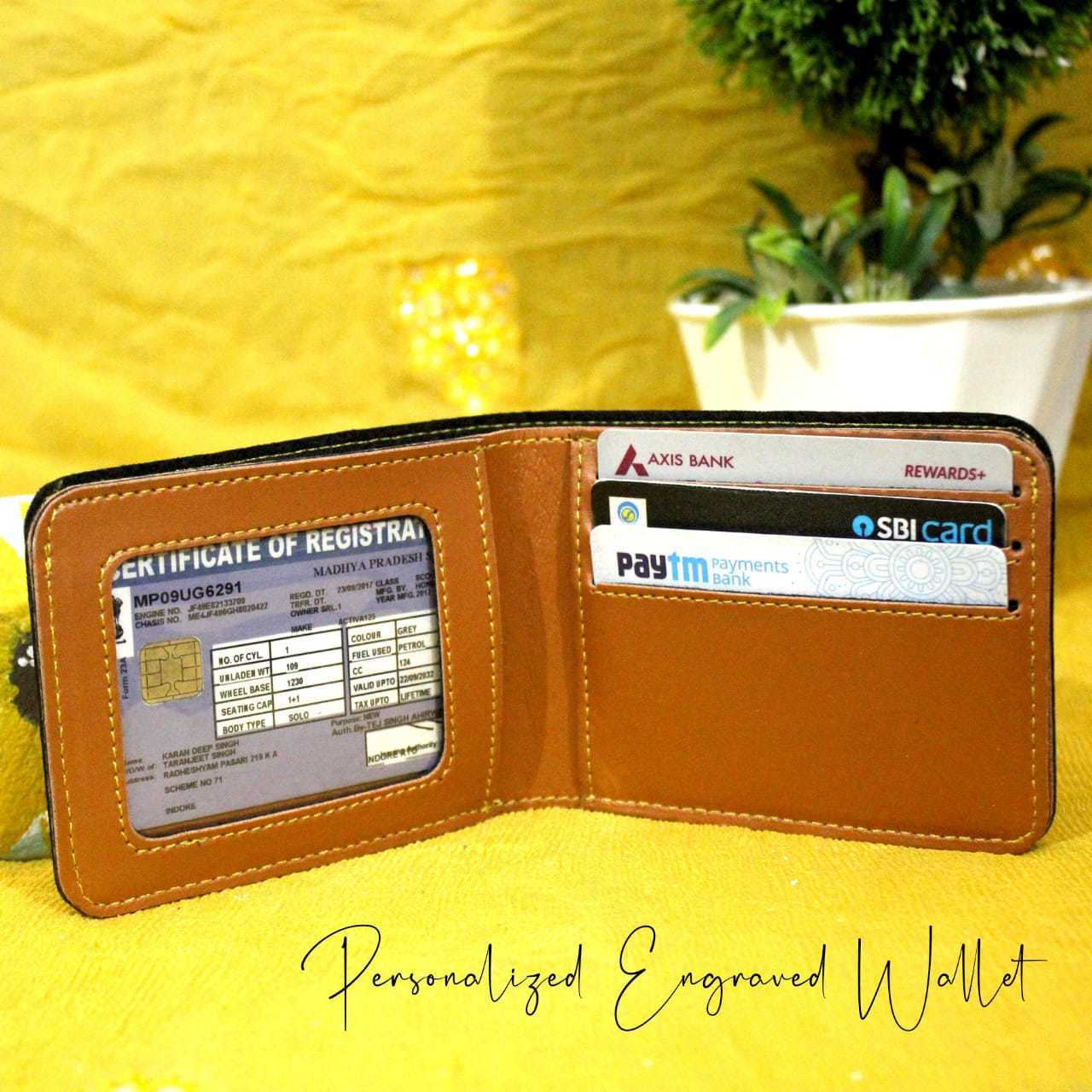 Personalized Name Engraved Wallet
