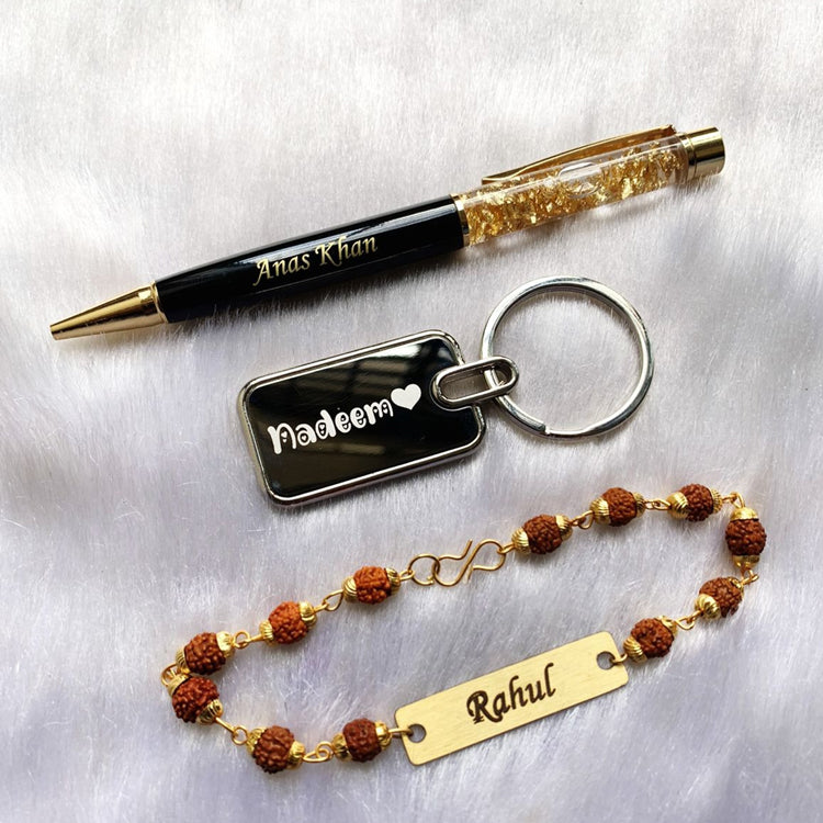 Rudrakshi Rakhi, Pen & Keychain