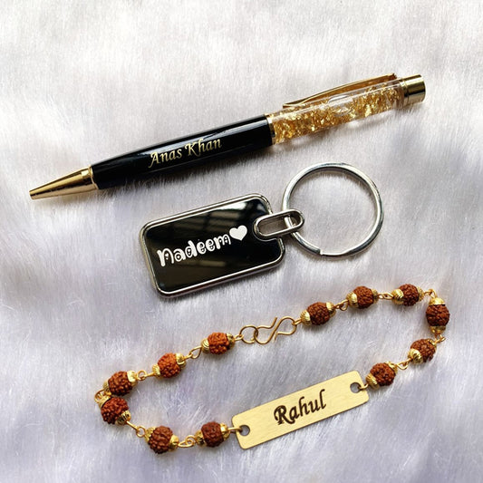 Rudrakshi Rakhi, Pen & Keychain