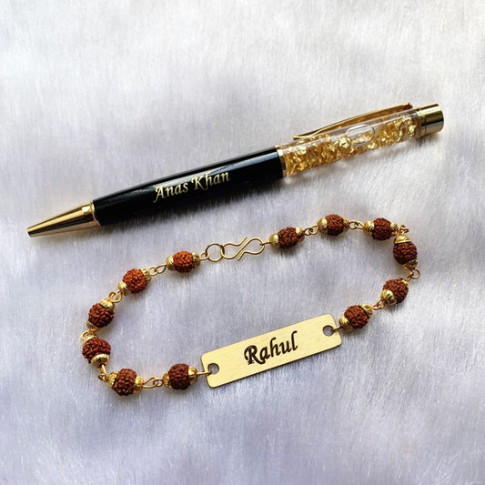 Rudrakshi Rakhi and Pen